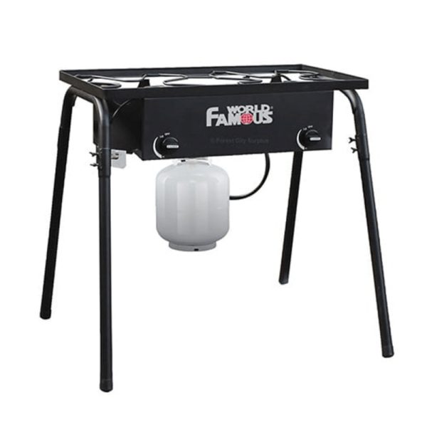 World Famous Dual Burner Outdoor Propane Stove
