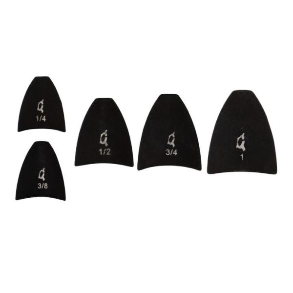 X Zone Tungsten Arrowhead Worm Weight Black