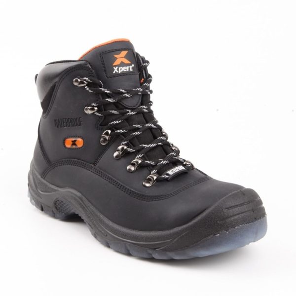 Xpert | Typhoon Waterproof S3 Safety Boot | Black