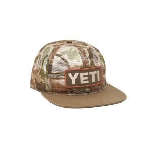 Yeti Mesh Camo 6 Panel Bow Hat Brown