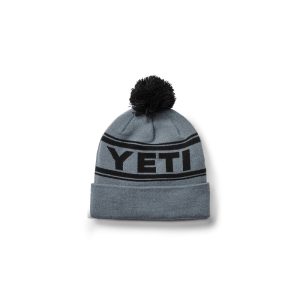 Yeti Retro Knit Beanie Grey/black