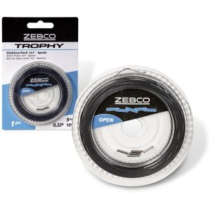 Zebco | Trophy Steel Trace 1×7 Spool | 10m