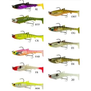 Zerek Flat Shad X Jighead Soft Plastic – 90mm – 8 Gram